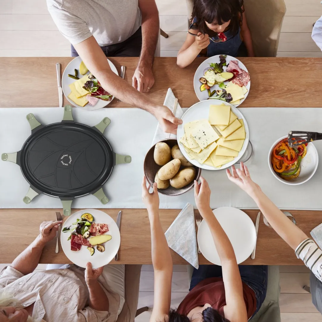 Tefal Neo Deco RE31E8 Gourmetset 8 Personen - 945W - Zwart