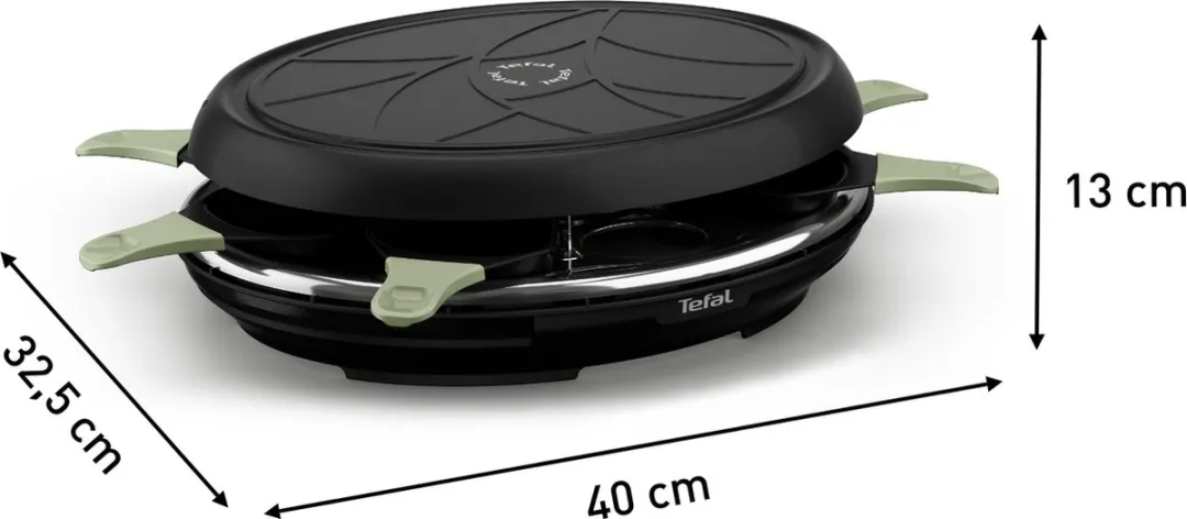 Tefal Neo Deco RE31E8 Gourmetset 8 Personen - 945W - Zwart - afbeelding 6 van 6