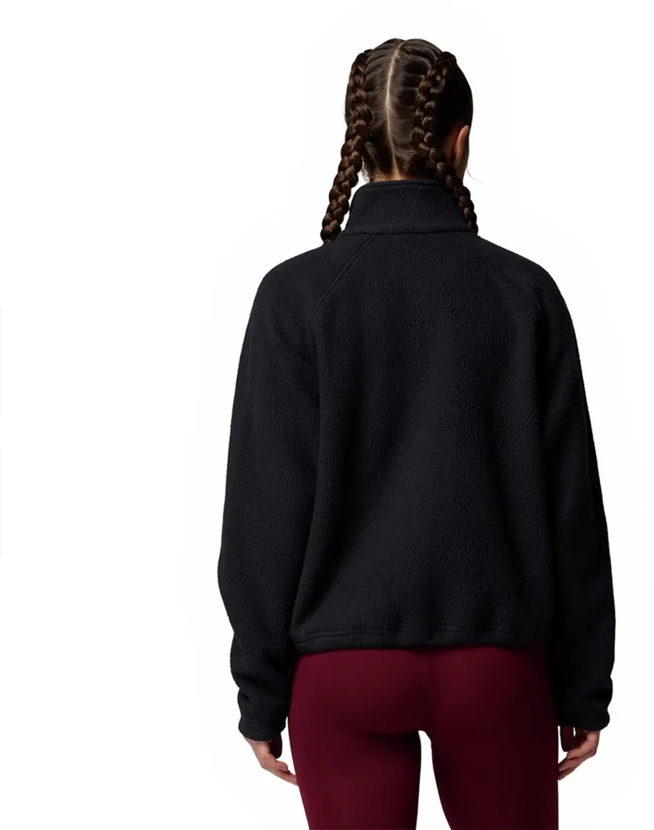 Columbia Jasper Ridge Pebbled Fleece Full Snap Dames - Zwart - afbeelding 2 van 6