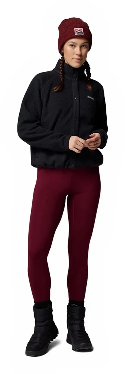 Columbia Jasper Ridge Pebbled Fleece Dames - Zwart XL - afbeelding 4 van 6