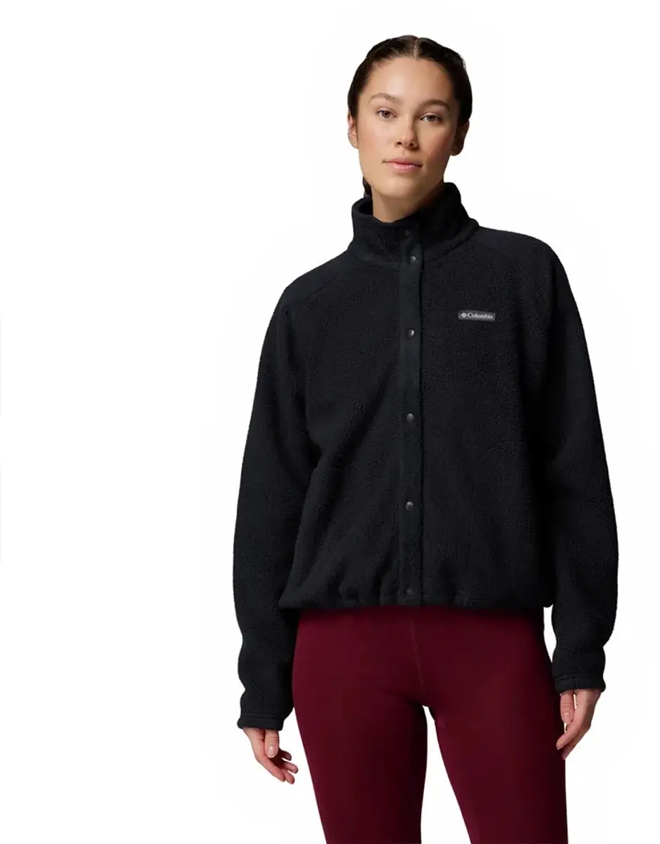 Columbia Jasper Ridge Pebbled Fleece Dames - Zwart XL - afbeelding 6 van 6