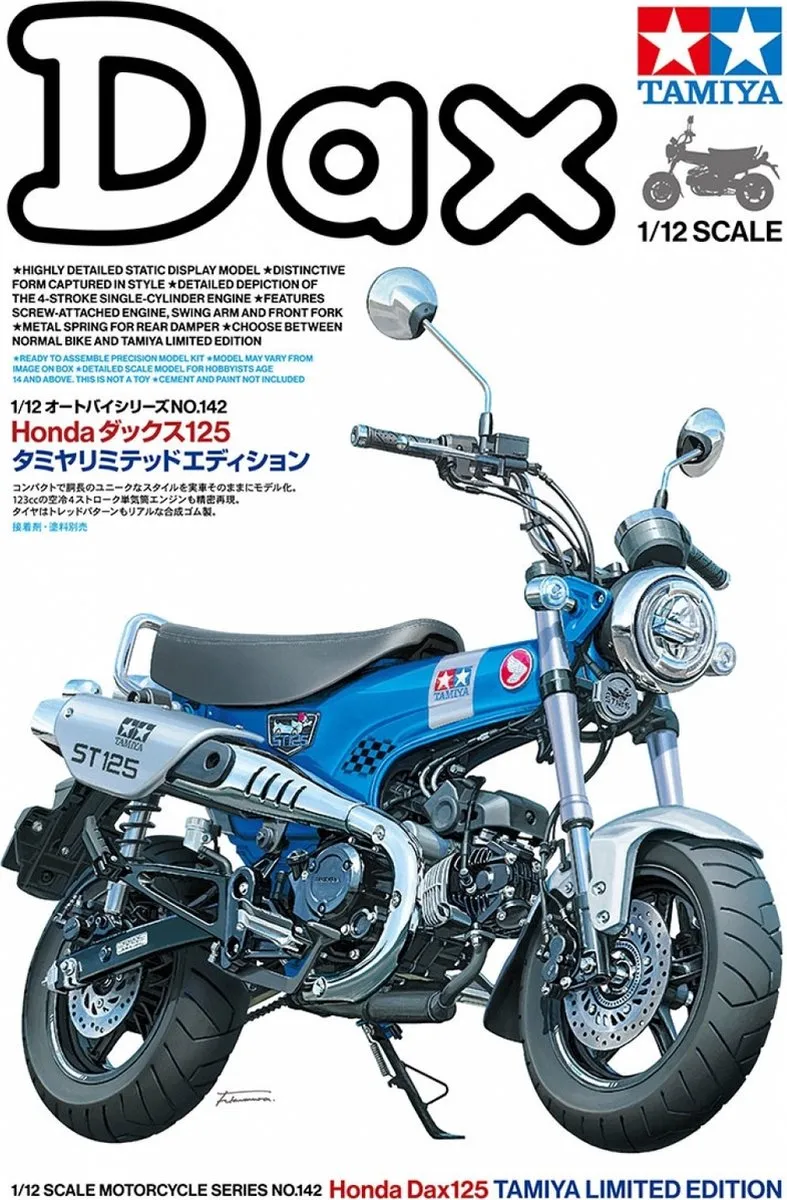 Tamiya 14142 Honda Dax 125 Motorfiets Modelbouwpakket