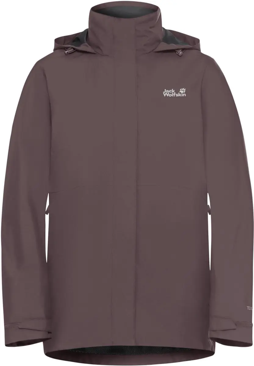 Jack Wolfskin ROTWAND 3IN1 JKT W Dames Outdoorjas - sheer plum - afbeelding 2 van 2