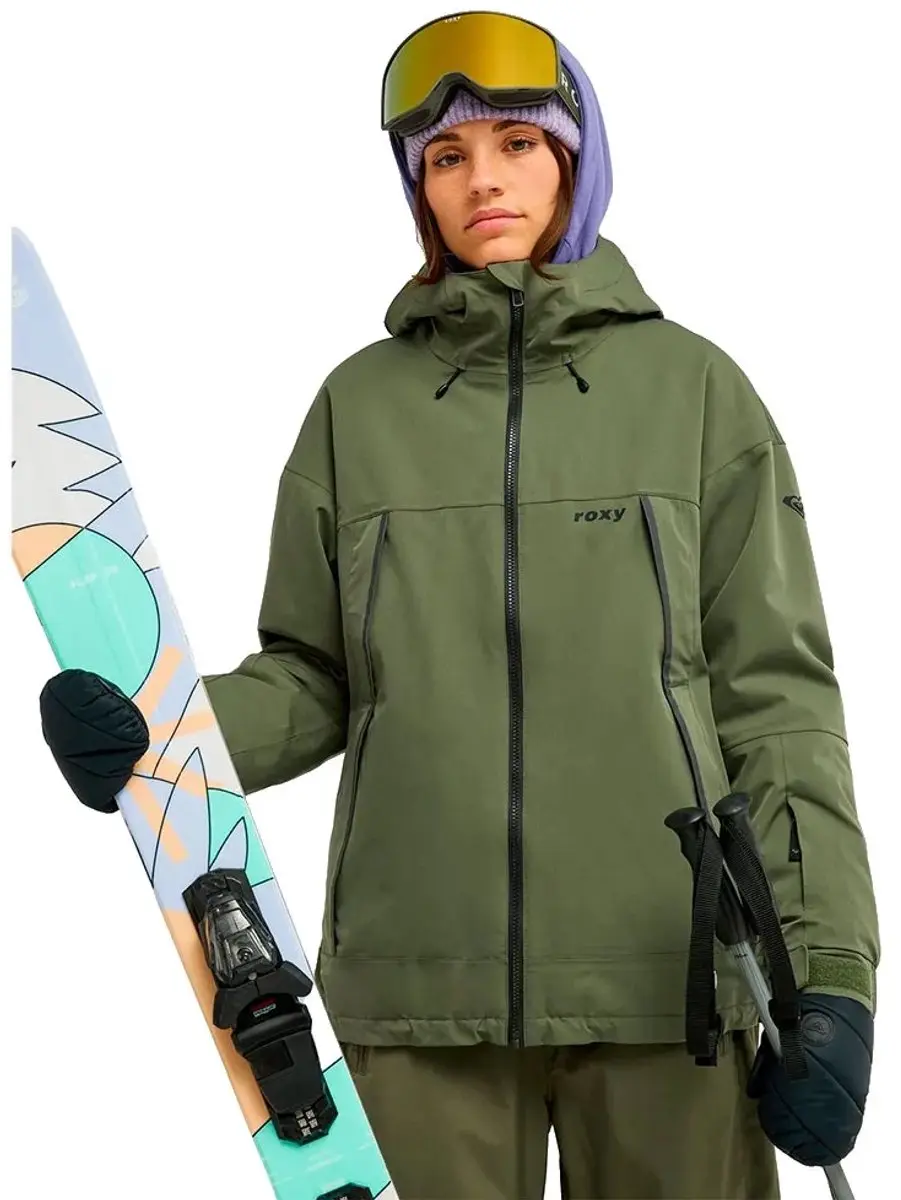 Roxy Ice Bounded Jas Groen L Vrouw
