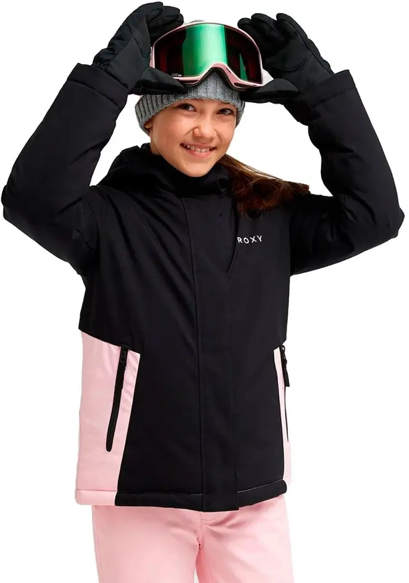 Roxy Snowflare Jas Zwart 8 Years Kinderen