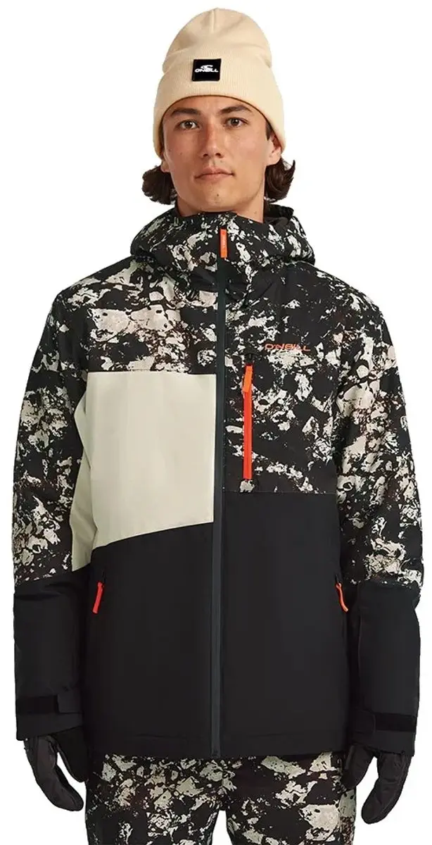 O´neill Fwc Cruz Triple Snow Jas Zwart L Man