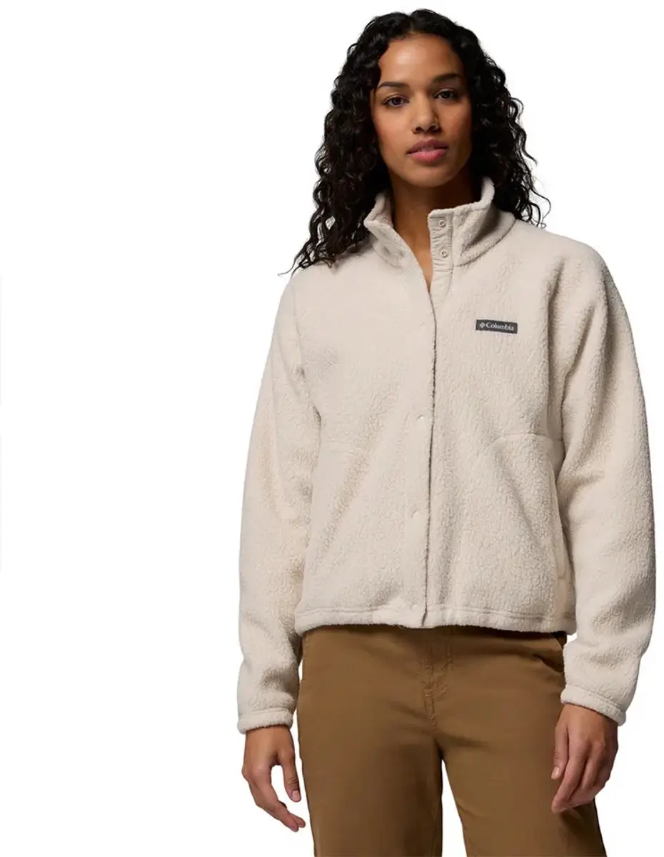 Columbia Jasper Ridge™ Pebbled Snap Fleece Met Volledige Rits Wit S Vrouw