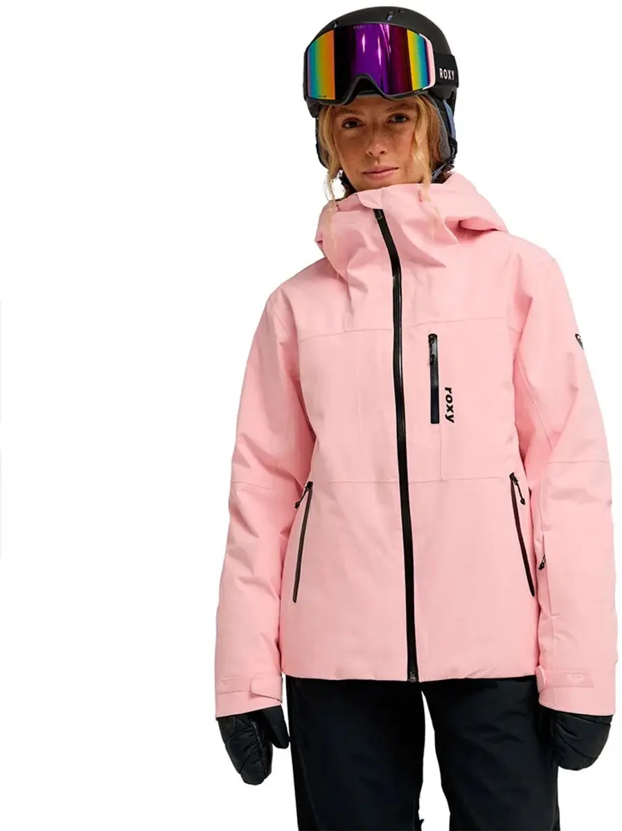 Roxy Ridgemount 20K Capuchonjack Dames - Roze - M - afbeelding 3 van 4