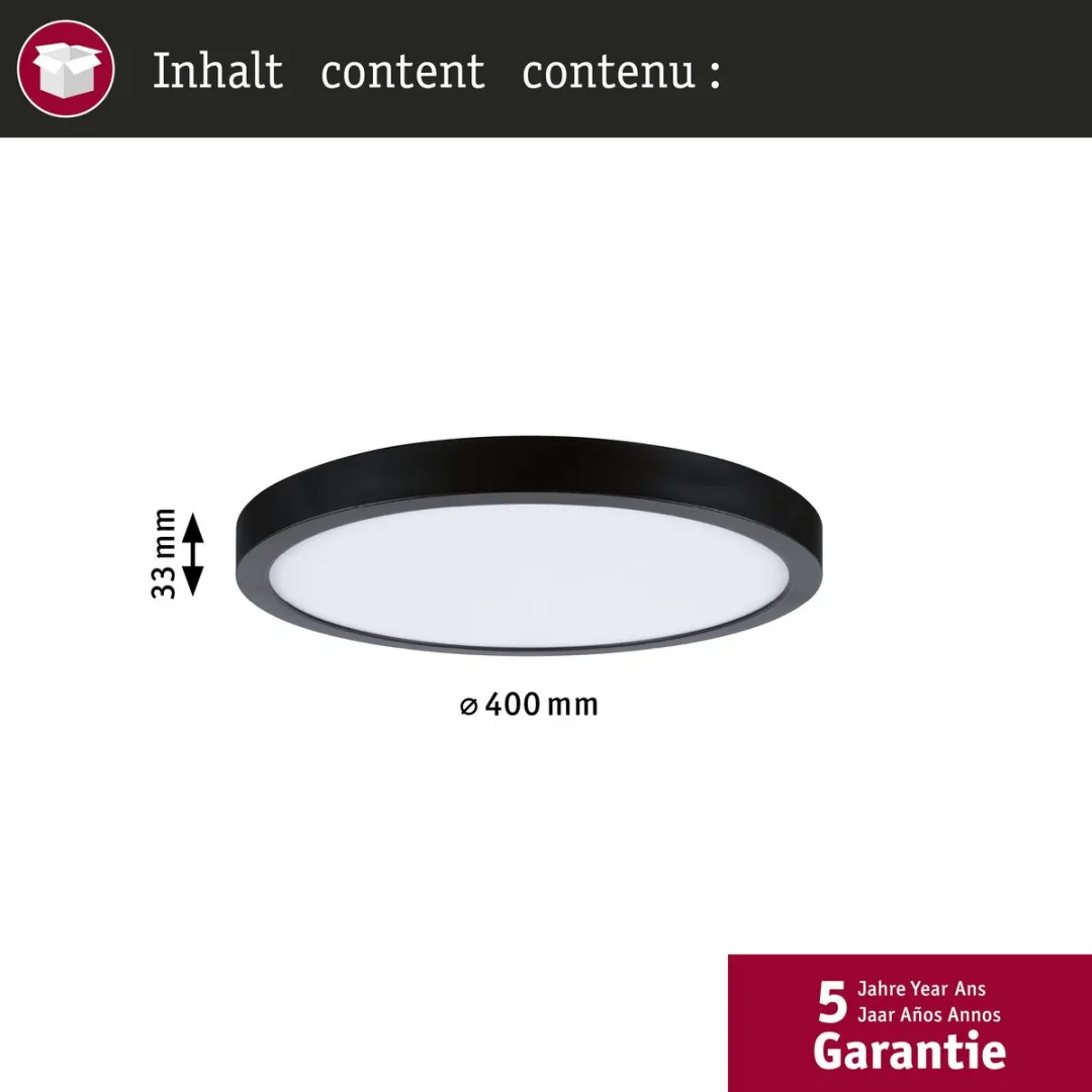 Paulmann LED-paneel Abia 2 White Select 16W 1400lm - Zwart
