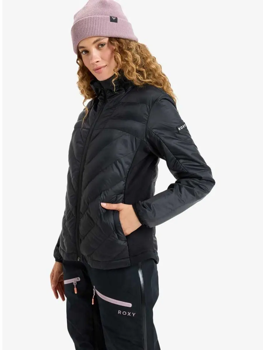 Roxy Lunapack Donsjack Dames - Zwart - afbeelding 5 van 6
