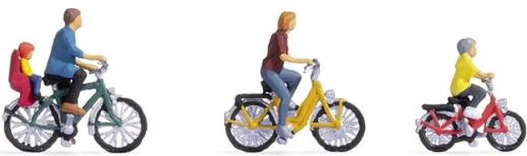 Noch H0 Fietstocht Gezin Figuren - Kant-en-klaar