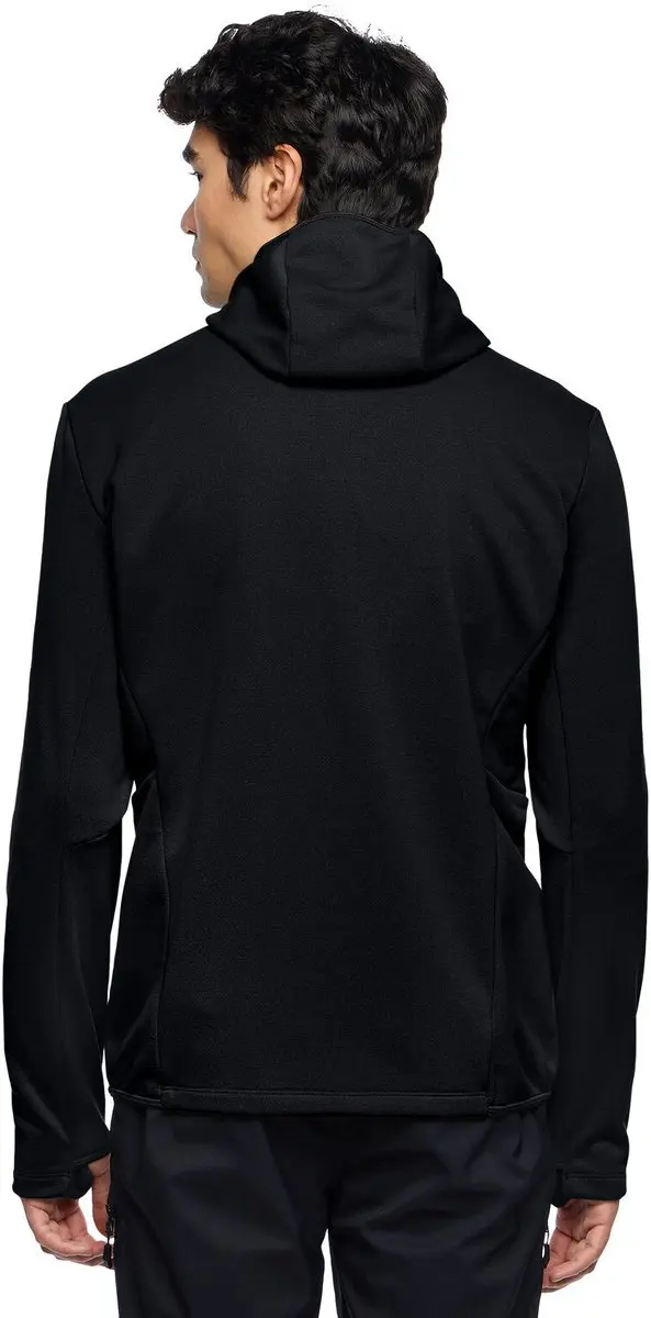 Vaude Monviso III Zip-up Fleece met Capuchon - Zwart XL - afbeelding 6 van 6
