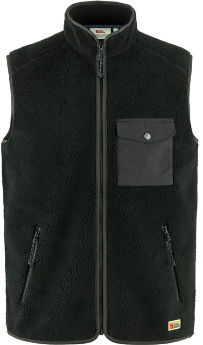 FJALLRAVEN Vardag pile fleece vest 87073 550 030 black dark grey M