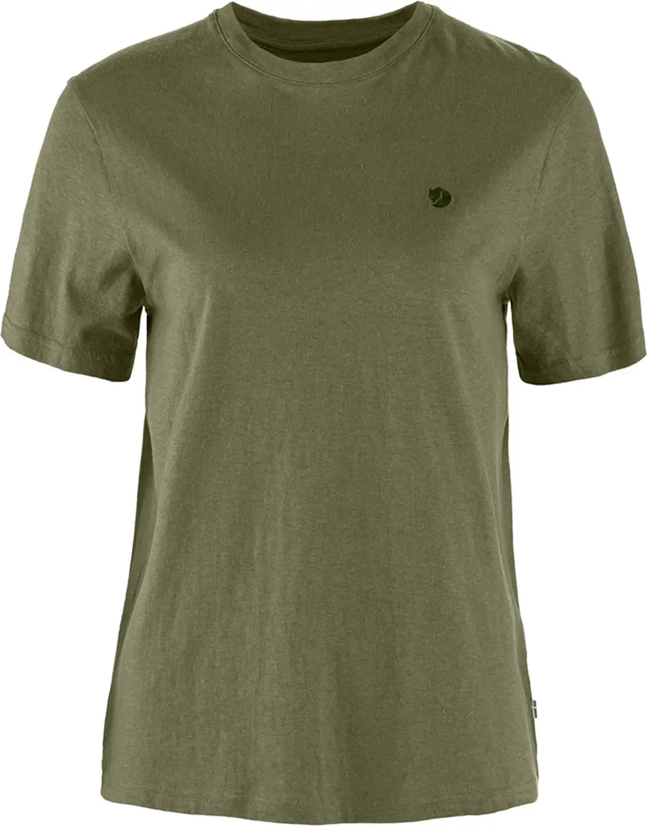 Fjällräven Hemp Blend T-shirt Met Korte Mouwen Groen L Vrouw