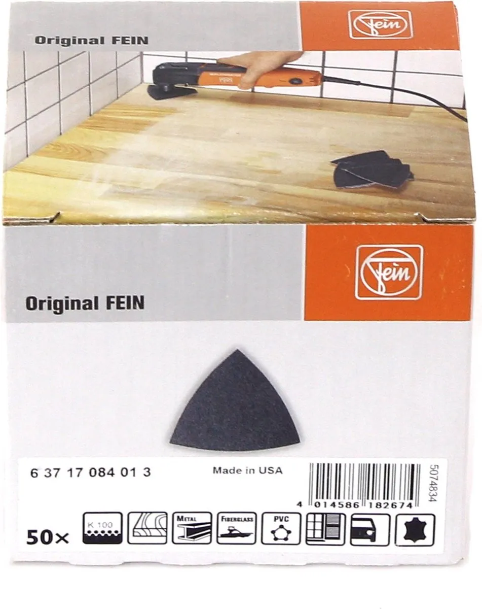 Fein 50x Schuurvellen 80mm K100 - 63717084013