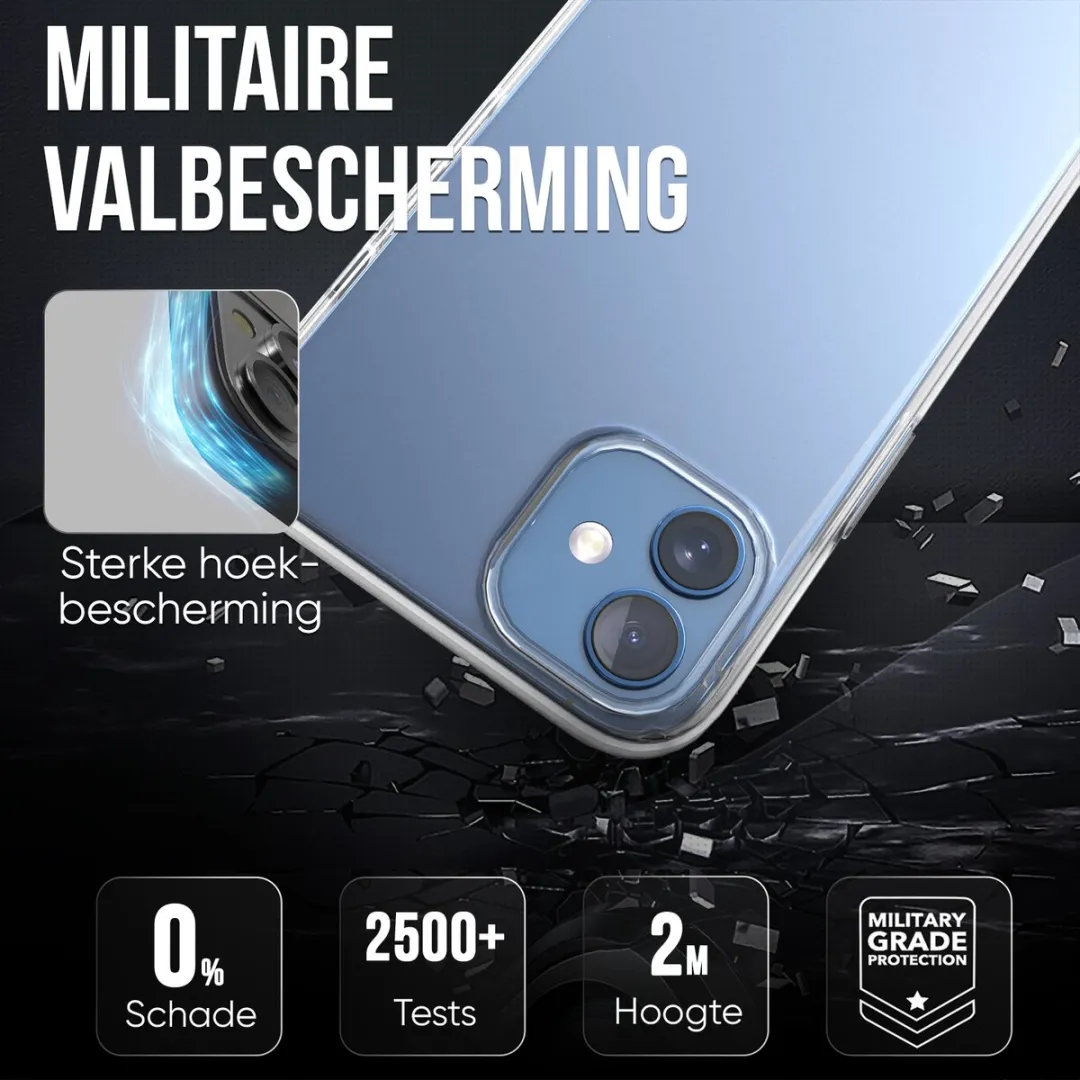NUVEX iPhone 12 Telefoonhoesje - Transparant