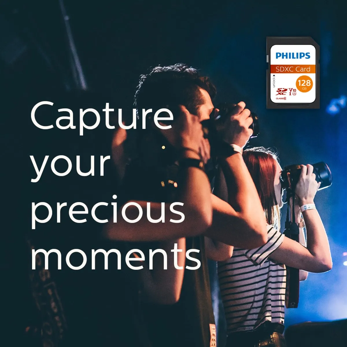 Philips SDXC Card 128GB, Class 10, UHS-I U3, 4K
