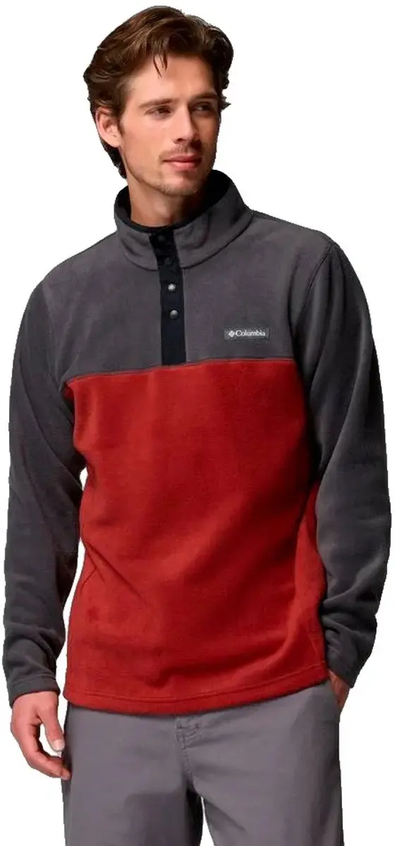 Columbia Steens Mountain™ Snap Ii Fleece Met Halve Rits Rood L Man