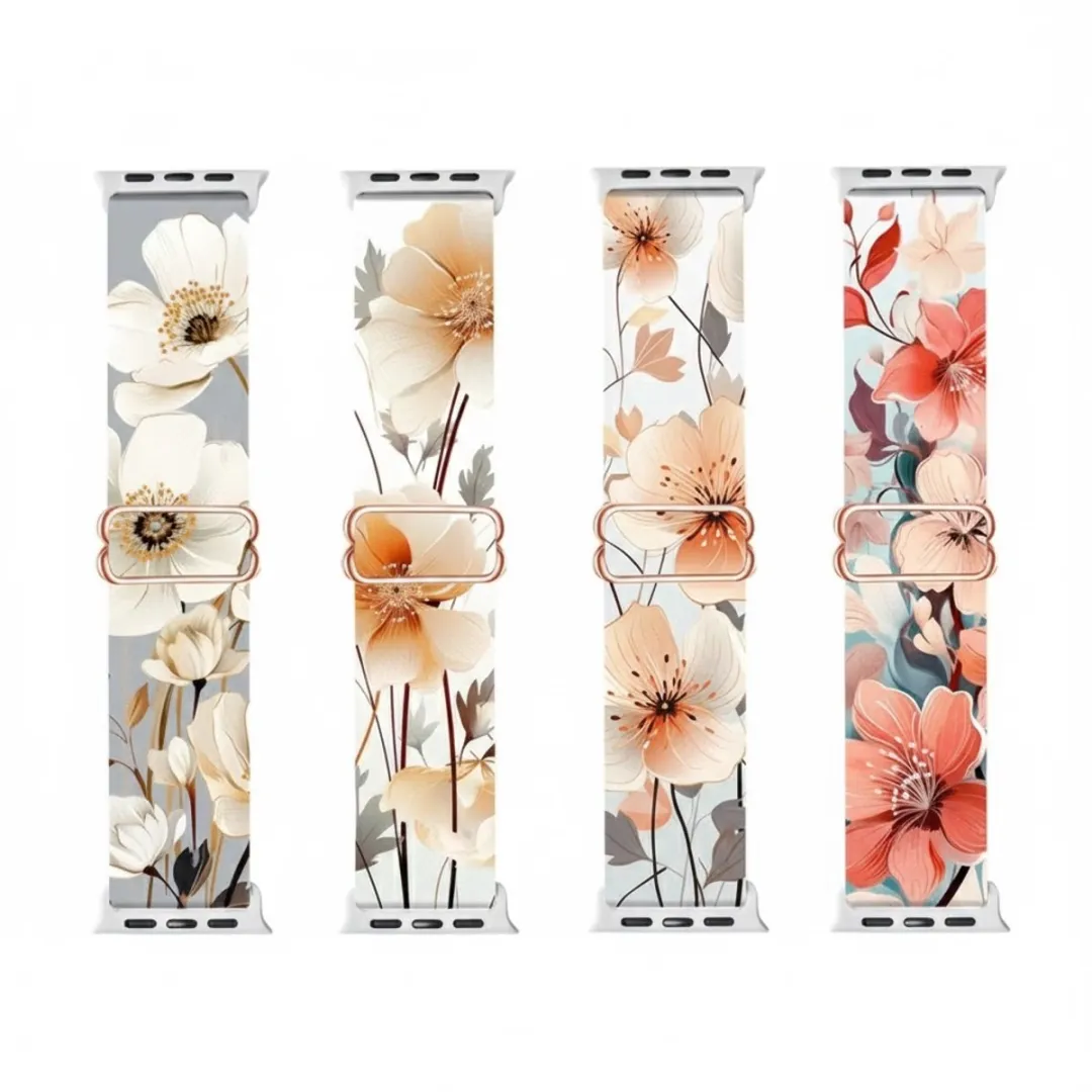 NUVEX Bloemenprint Horlogeband Apple Watch 38-42mm