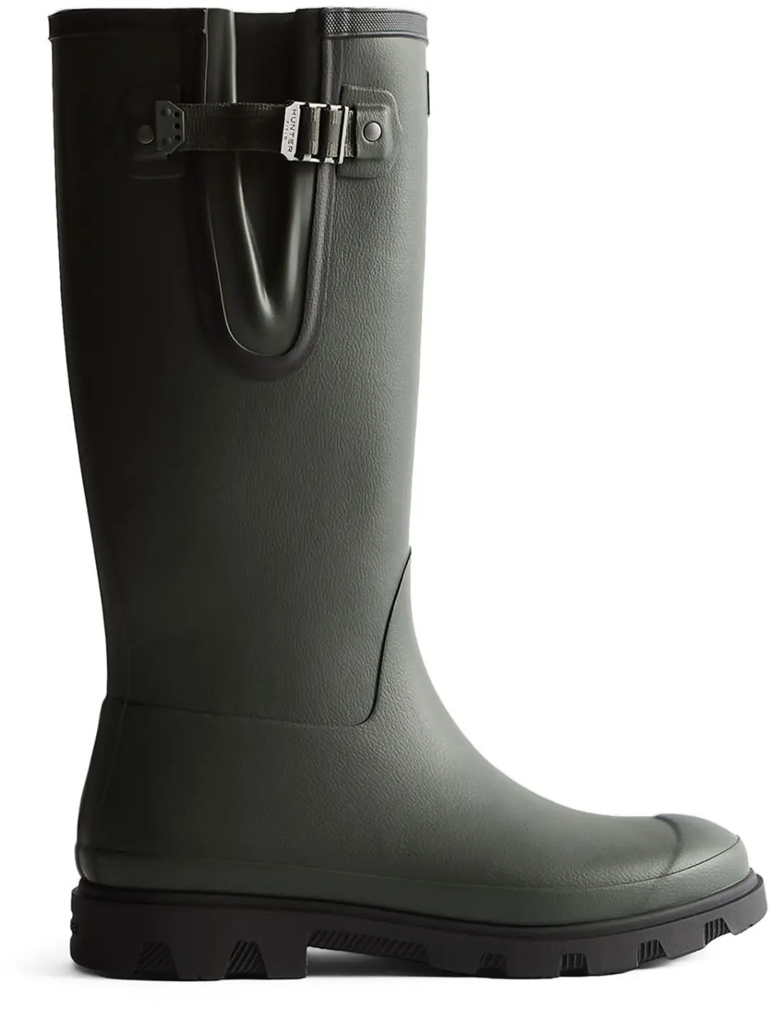 Downpour Adjustable Tall Heren Regenlaarsjes Rubber Groen Waterdicht