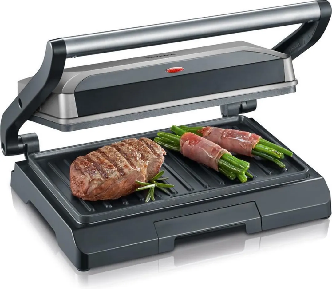 Severin KG 2394 Contactgrill - 800W - Grijs/Zwart - afbeelding 6 van 6