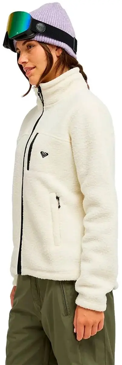 Roxy Alabama Fleece Met Volledige Rits - Whisper White - M - afbeelding 3 van 3
