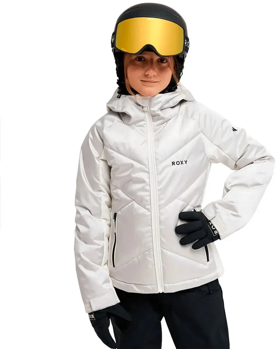 Roxy Snowdrift Jas Wit 8 Years Kinderen