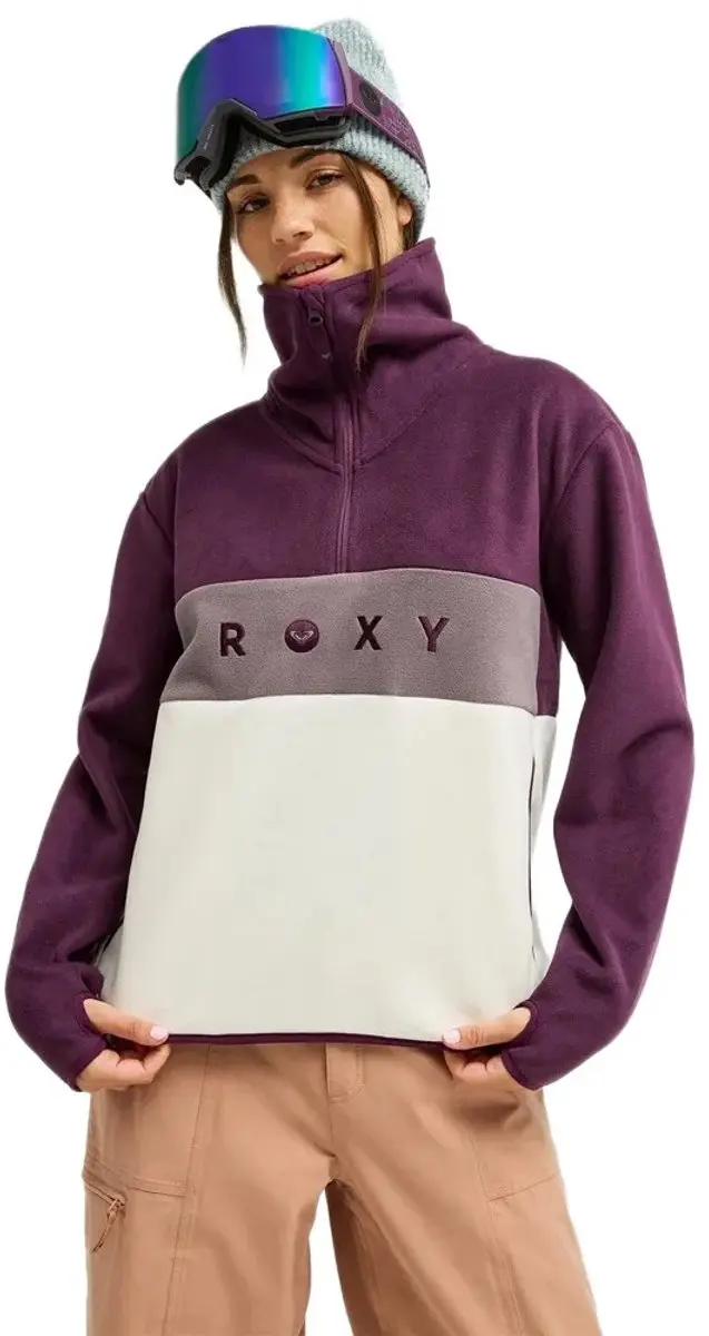 Roxy Icedrift Hoodie Paars S Vrouw