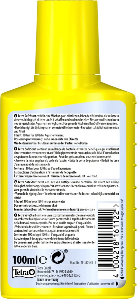 Tetra Aqua Safestart - Waterverbeteraars - 100 ml