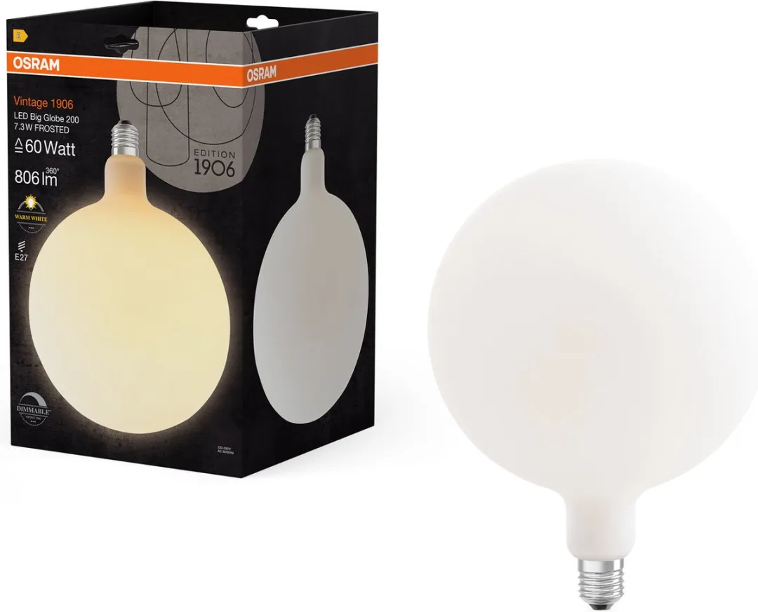 Osram Vintage 1906 LED E27 7.3W 806lm - Zeer Warm Wit - afbeelding 6 van 6