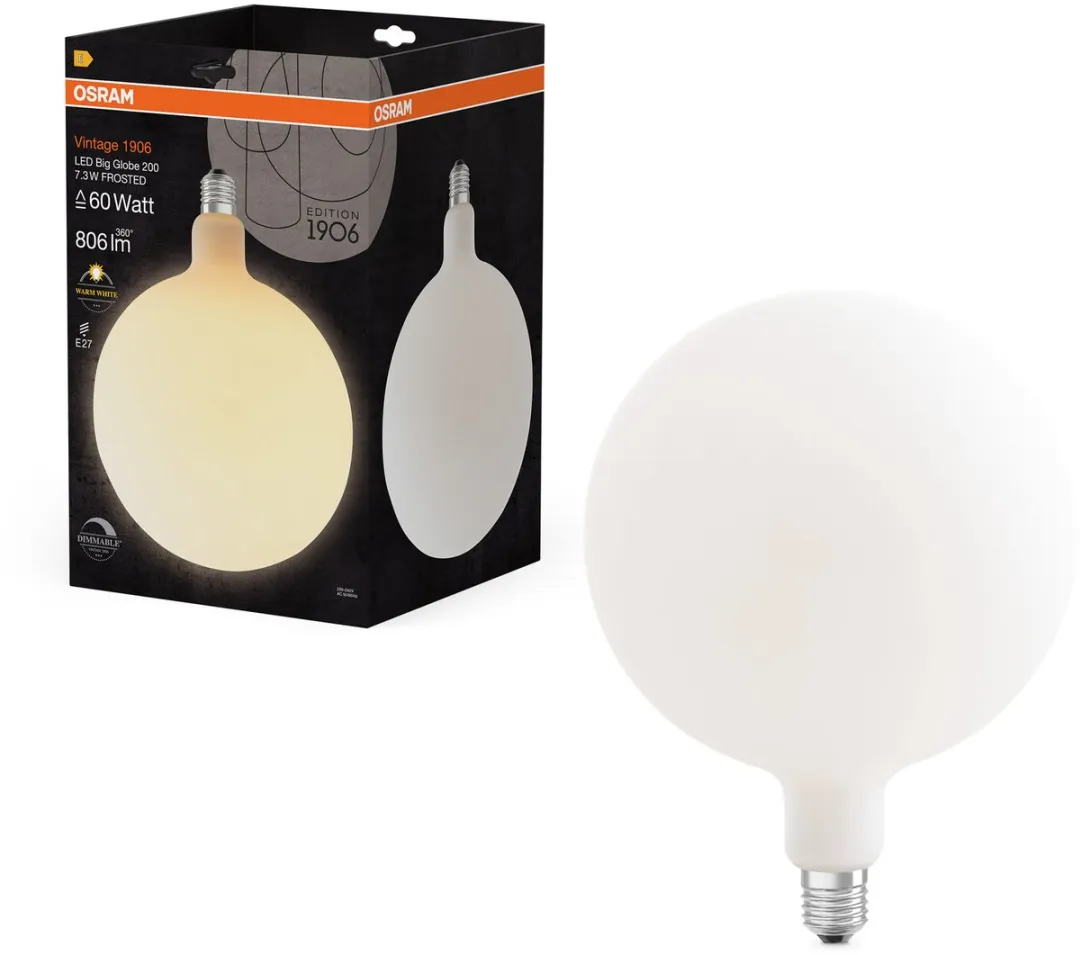 Osram Vintage 1906 LED E27 7.3W 806lm - Zeer Warm Wit