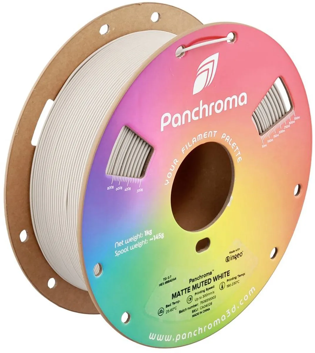 Polymaker Panchroma Matte PLA Filament 1.75mm 1000g Muted White
