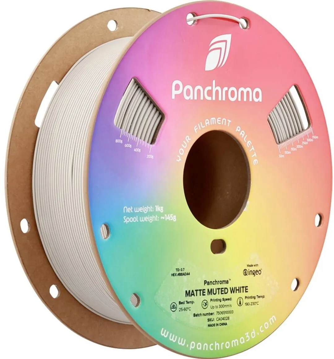 Polymaker Panchroma Matte PLA Filament 1.75mm 1000g Muted White