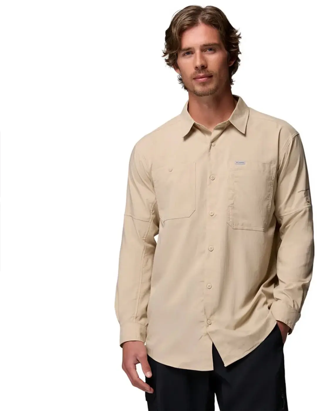 Columbia Silver Ridge™ Utility Ii T-shirt Met Lange Mouwen Beige S Man