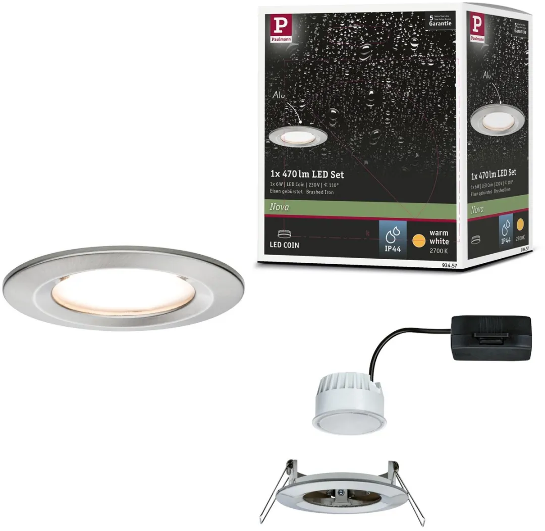 Paulmann Nova Coin LED Inbouwlamp 6W 470lm 2700K