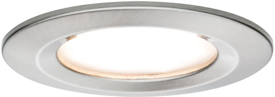 Paulmann Nova Coin LED Inbouwlamp 6W 470lm 2700K - Staal geborsteld