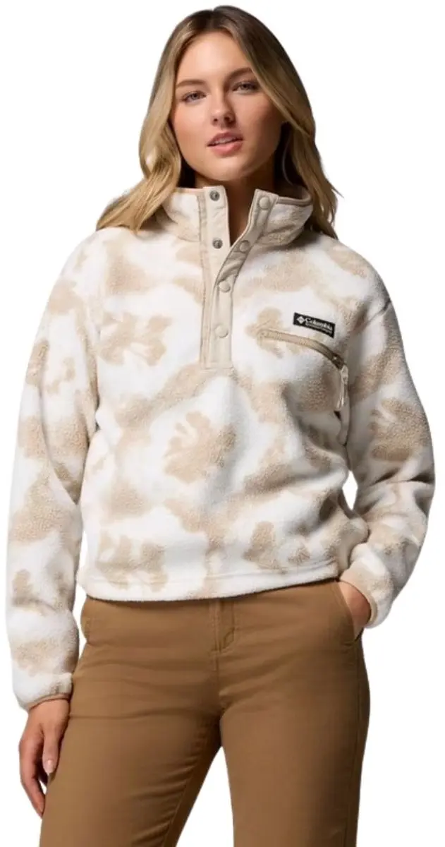 Columbia Womens Helvetia II Printed Cropped Half Snap