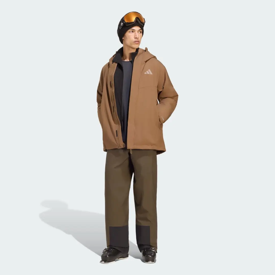 adidas Terrex Multi 2-Laags Climaproof Jack - Bruin - afbeelding 6 van 6
