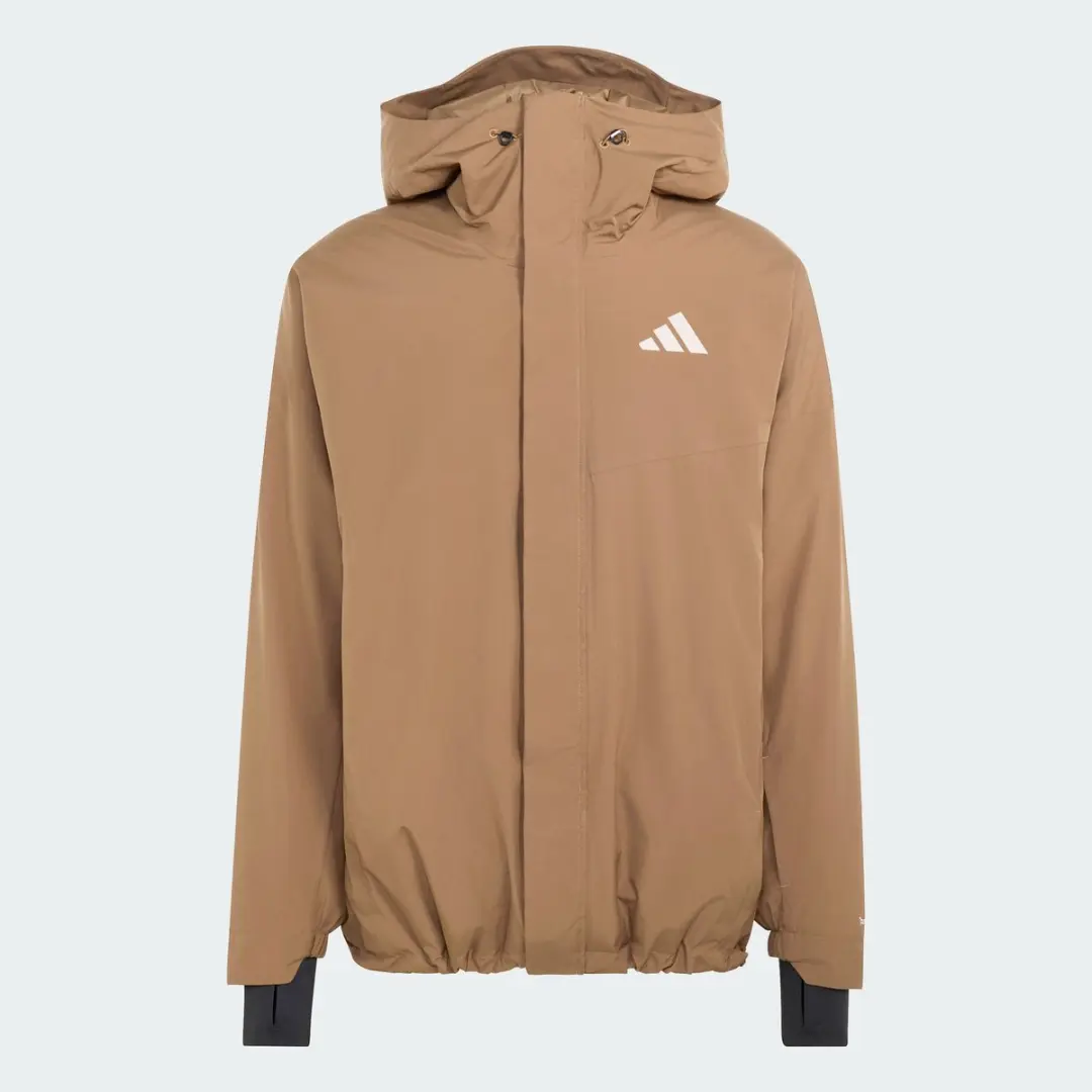adidas Terrex Multi 2-Laags Climaproof Jack - Bruin - afbeelding 5 van 6