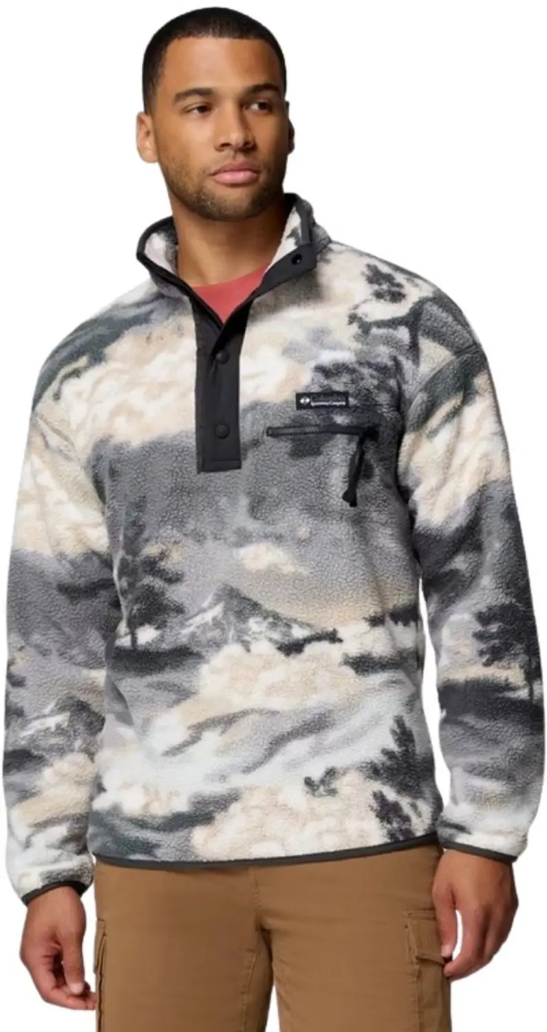 Columbia Mens Helvetia II Printed Half Snap Fleece