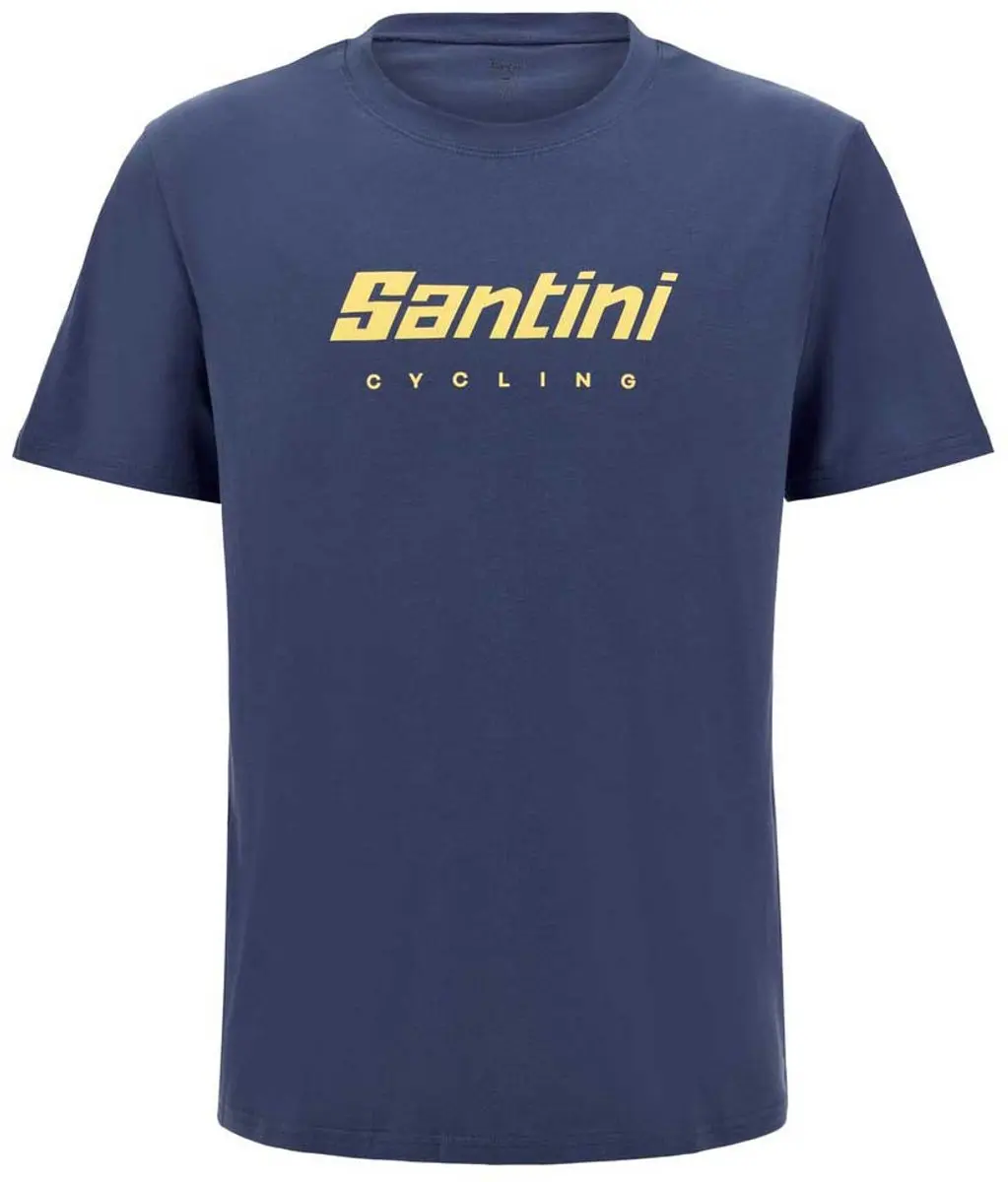Santini T-shirt Met Korte Mouwen Blauw M