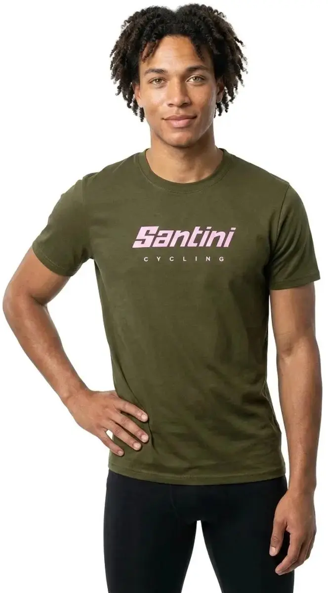 Santini T-shirt Met Korte Mouwen Groen L