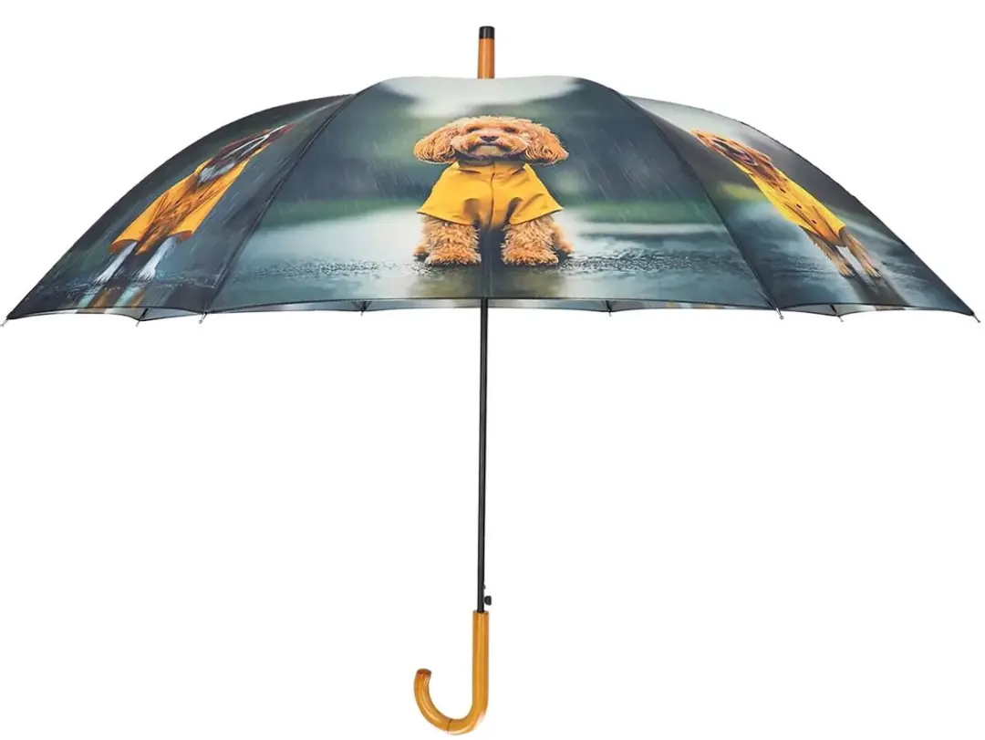 Esschert Design paraplu honden met regenjassen Ø 119,5 cm