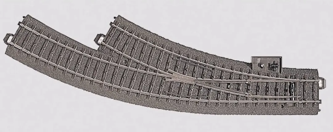 Märklin H0 C-rails Gebogen Wissel Rechts 24672