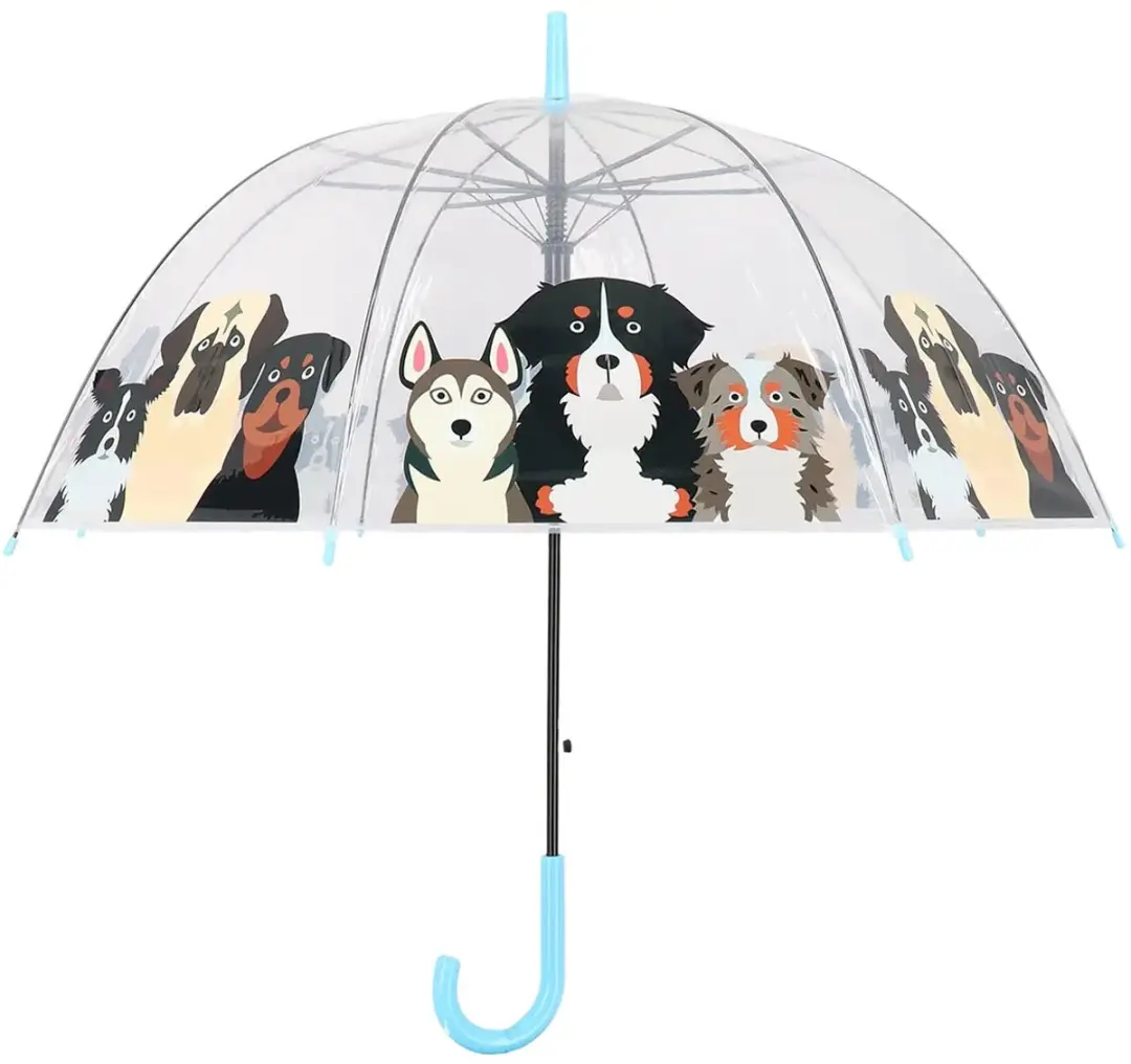 Esschert Design Kinderparaplu Transparant Honden 86,5 cm