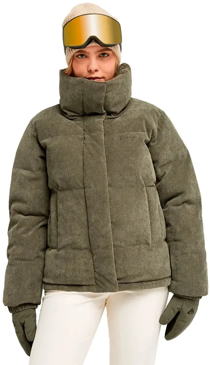 Roxy Snow Winter Rebel Jas Groen L Vrouw