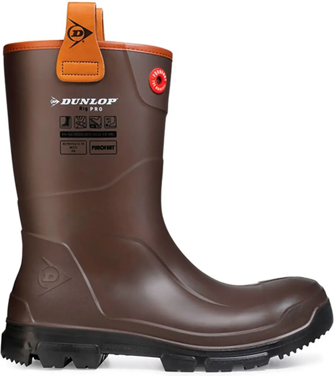 Dunlop Footwear Purofort Rigpro Regenlaarzen Bruin EU 44 Man