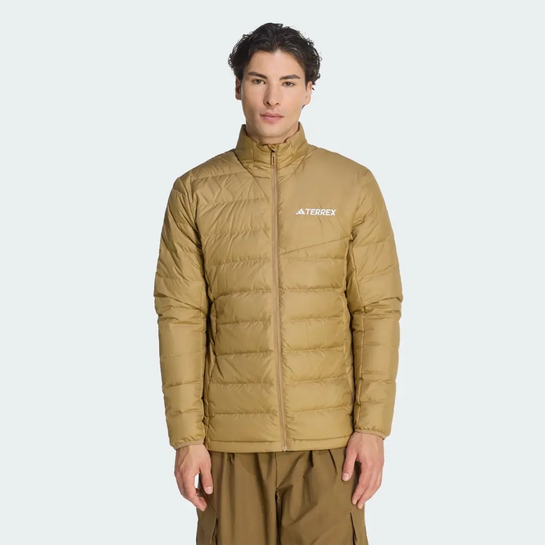 adidas Terrex Multi Licht Climawarm Donsjack - Heren - Bruin - afbeelding 6 van 6