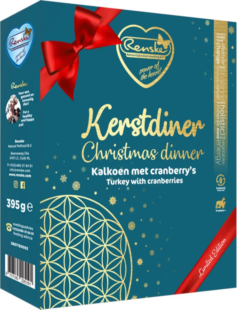 Renske Vers Vlees Kerst Hondenvoer