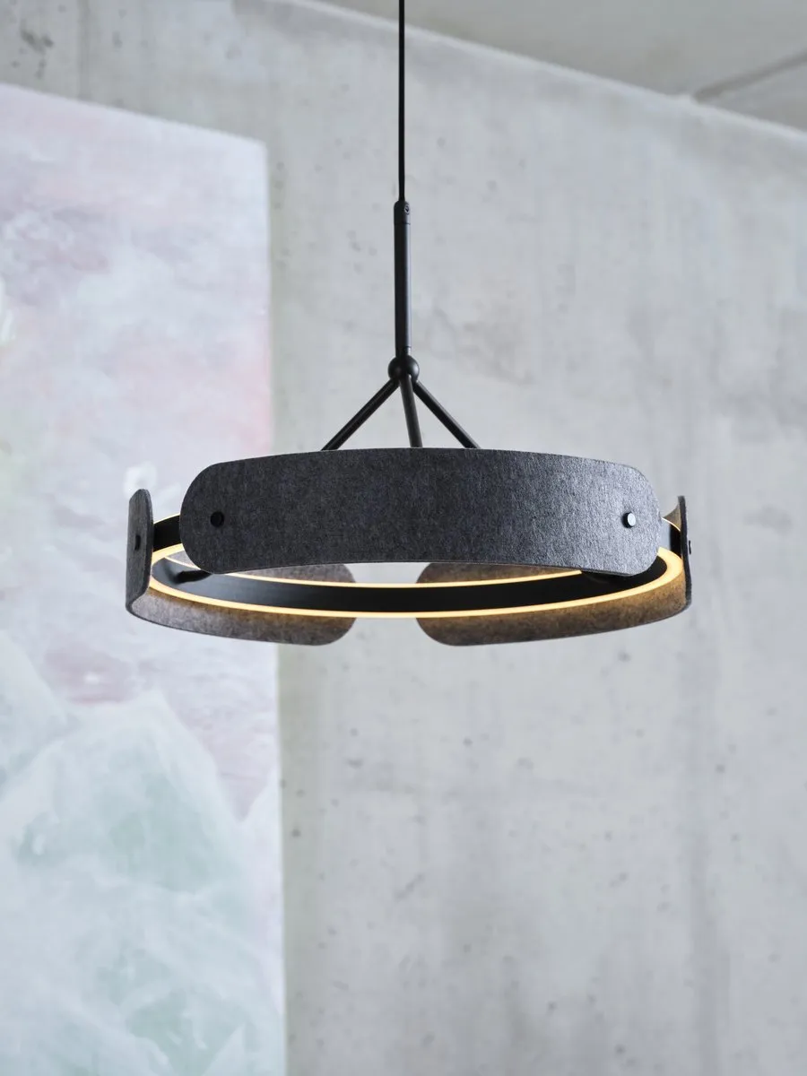 Osram Decor Curve Vilt LED Hanglamp 33W - 1000lm - Donkergrijs